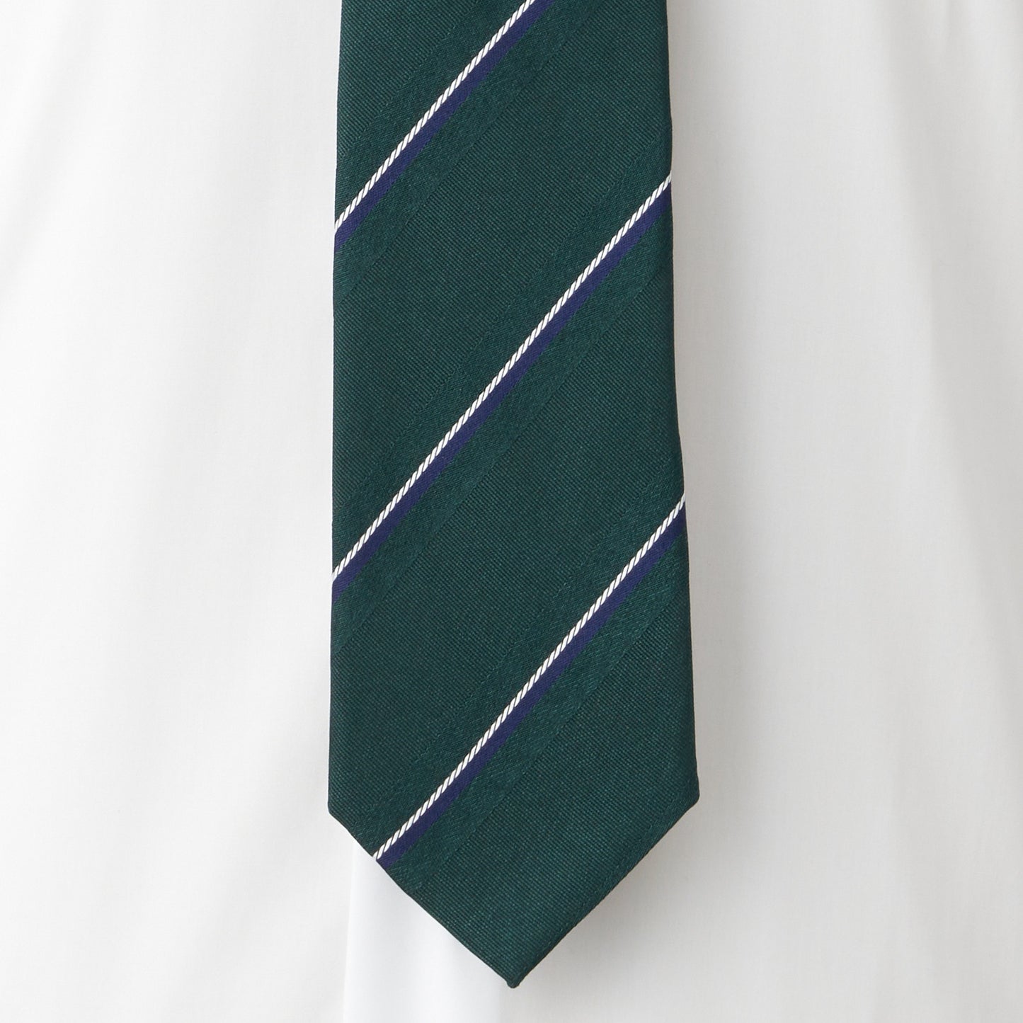 【ネクタイ】Aquascutum|ストライプ メランジ グリーン 緑