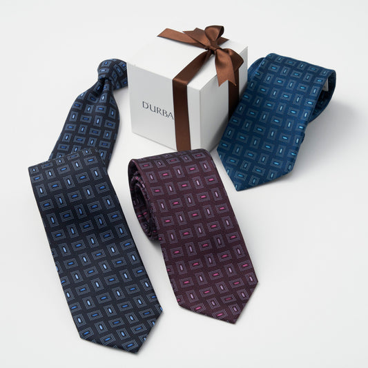 ダーバン ネクタイ 西陣織 小紋柄 ギフトパッケージ