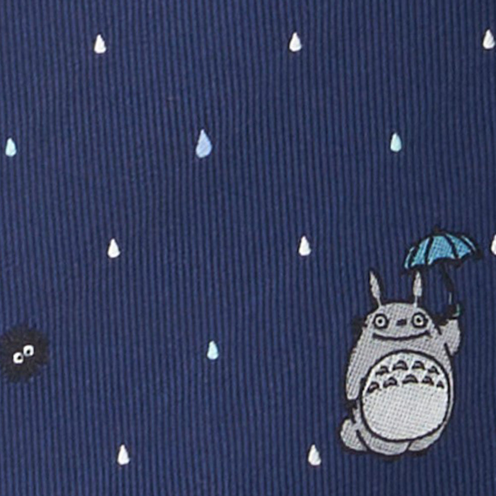 【ネクタイ】となりのトトロ| 雨パネル ネイビー トトロUP