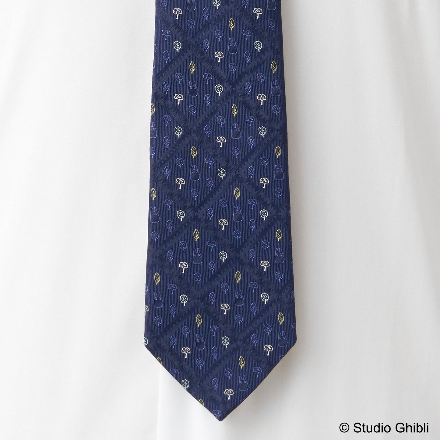 【ネクタイ】となりのトトロ| 葉っぱとチェック