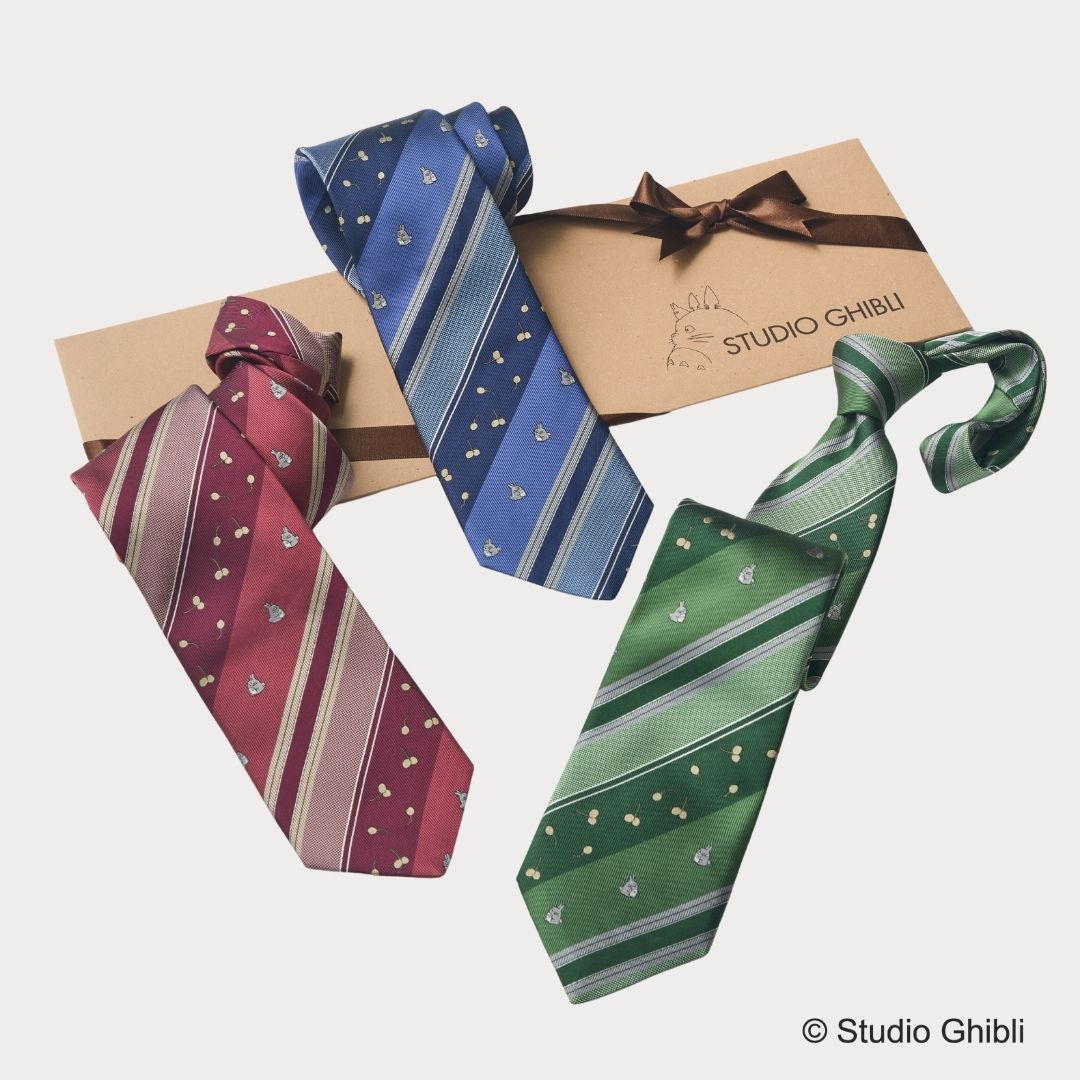 NEW!【ネクタイ】となりのトトロ ｜ 木の実ストライプ – DEAR GE YONE