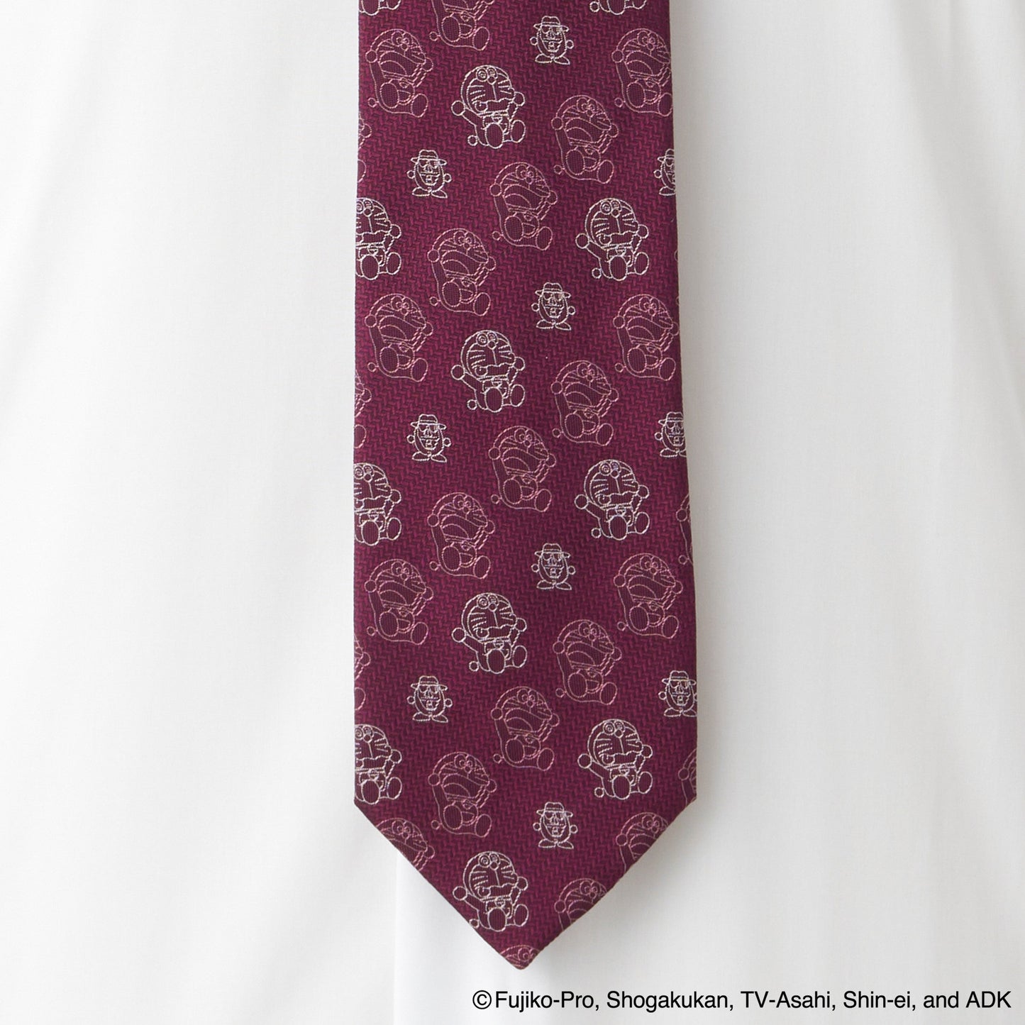 【ネクタイ】ドラえもん アウトラインシルエット