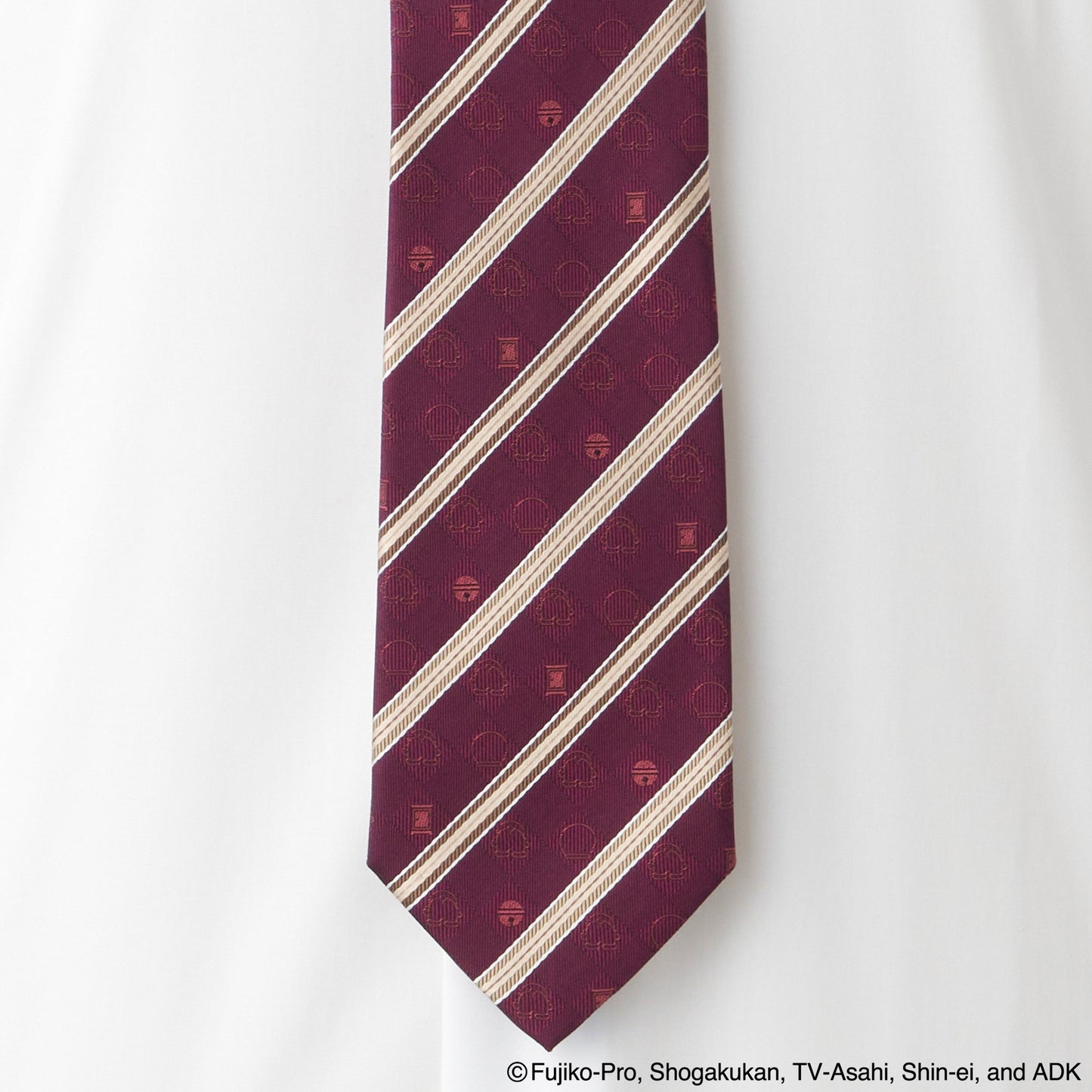 【ネクタイ】ドラえもん アイコンストライプ