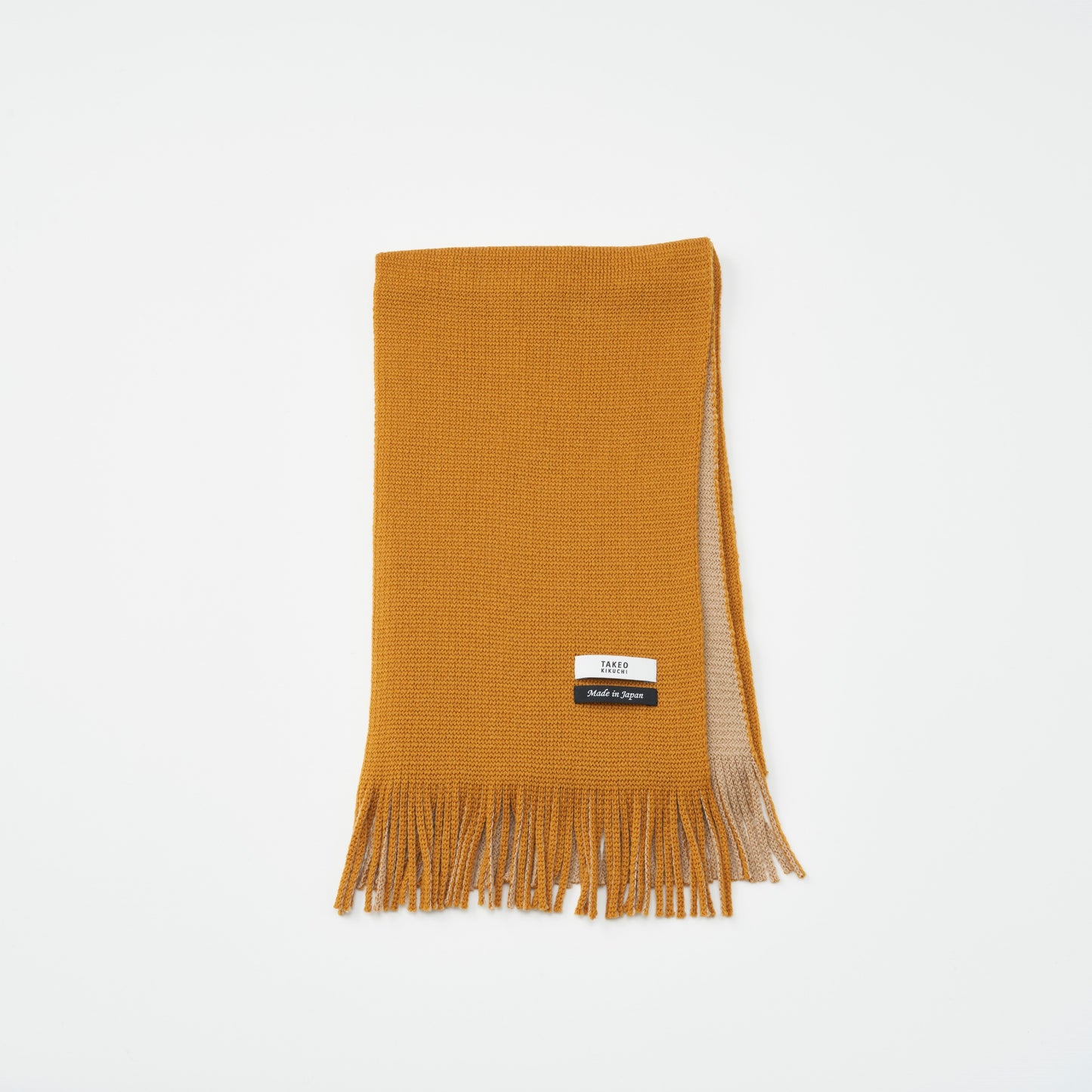 【マフラー】TAKEO KIKUCHI|ウール ラッセルニット ソリッド