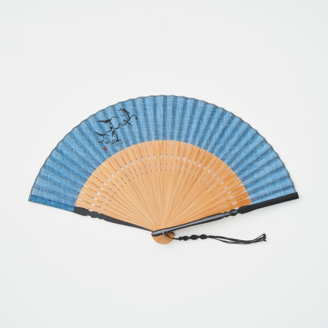 保赤軒 扇子 左馬親子