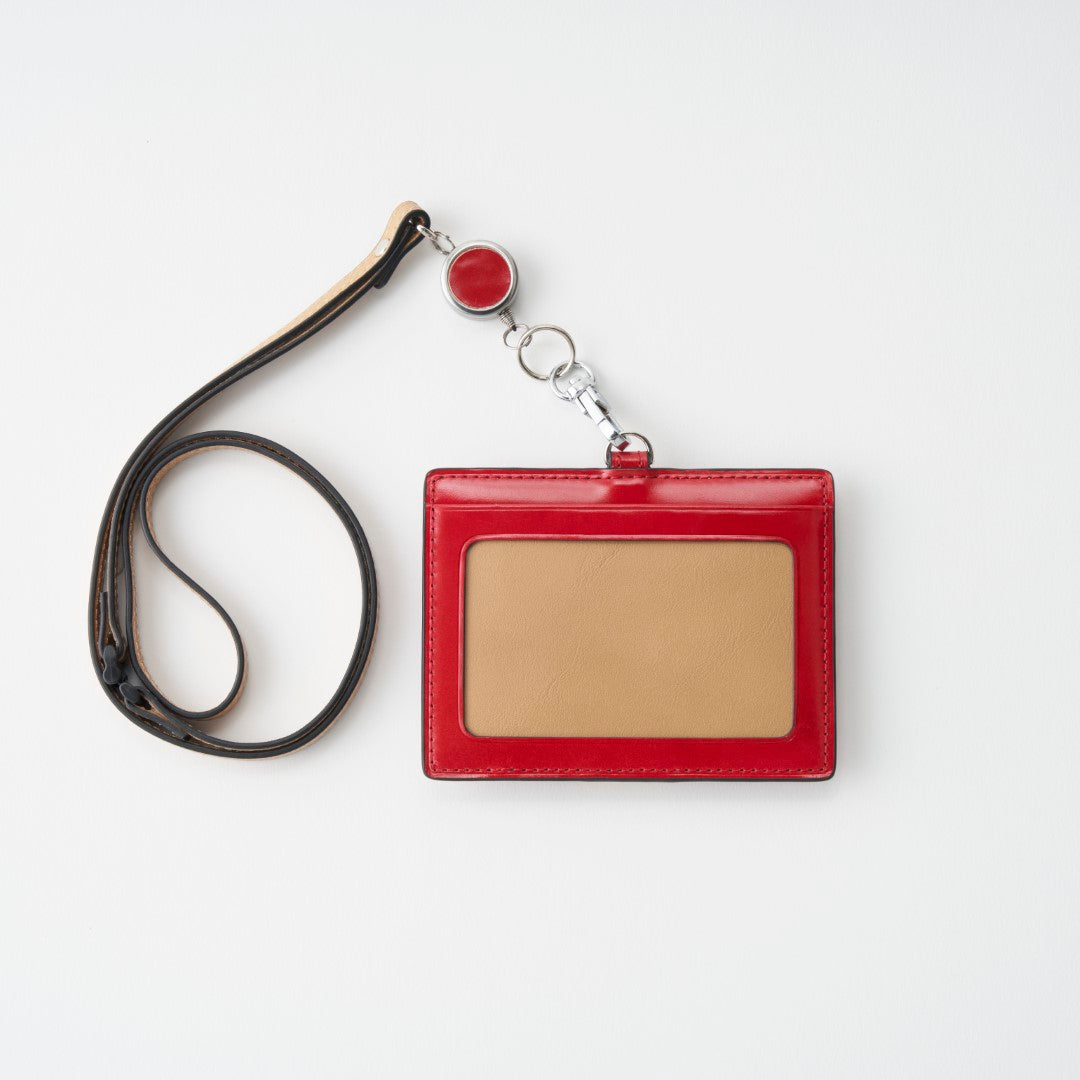 【カードホルダー】BRELIO ATLANTIC LABEL|ID Card Holder with Pen Loop Cordovan