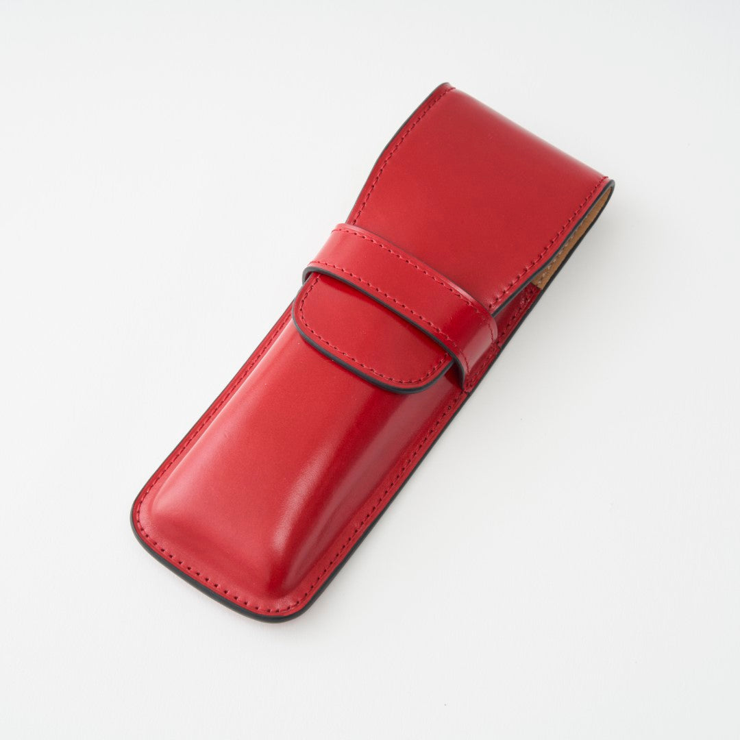 【ペンシース】BRELIO ATLANTIC LABEL|Two Pen Sheath Cordovan