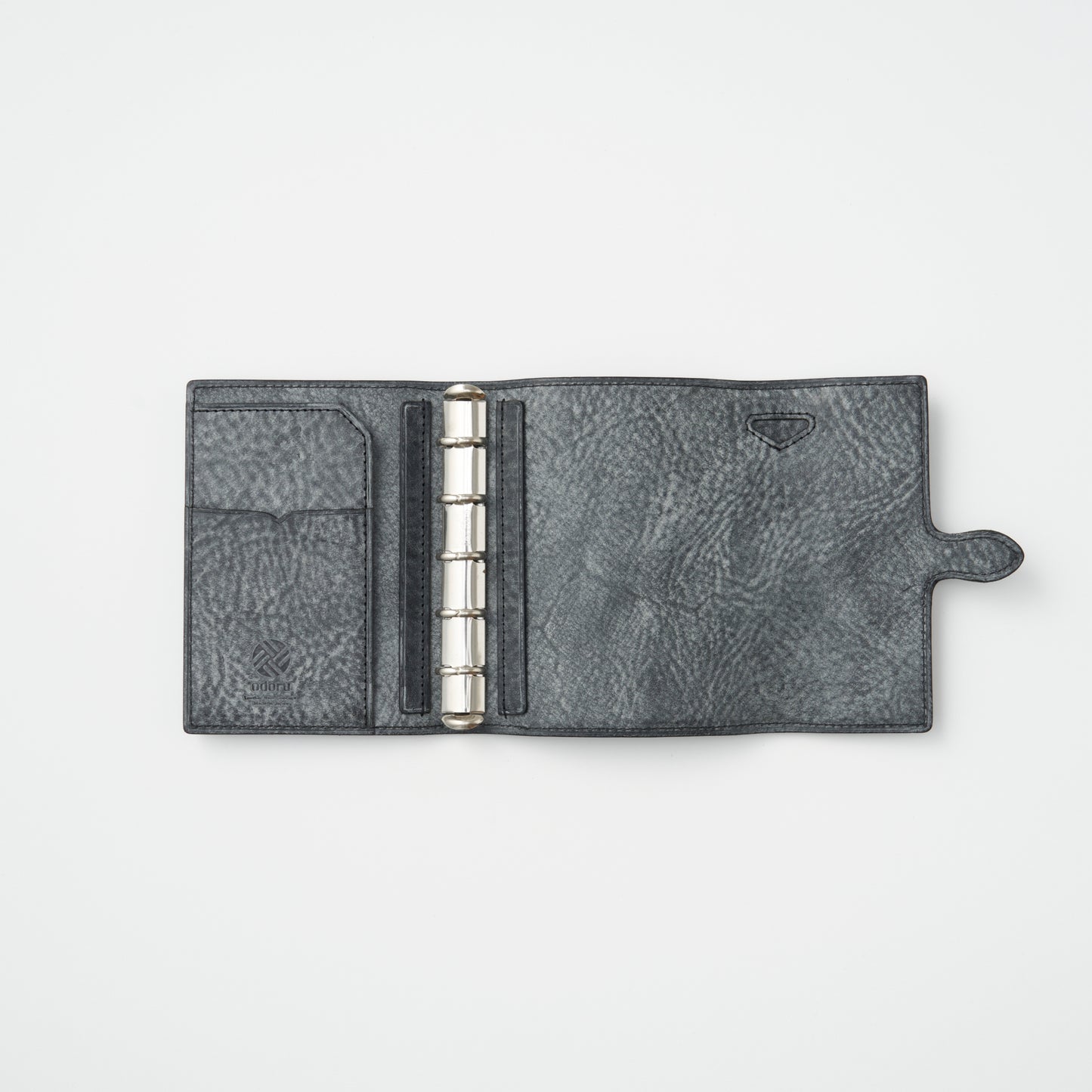 【odoru olive label】コードバン×ALASKA|システム手帳 ミニ5 13mm|KAKUSHI|ブラック