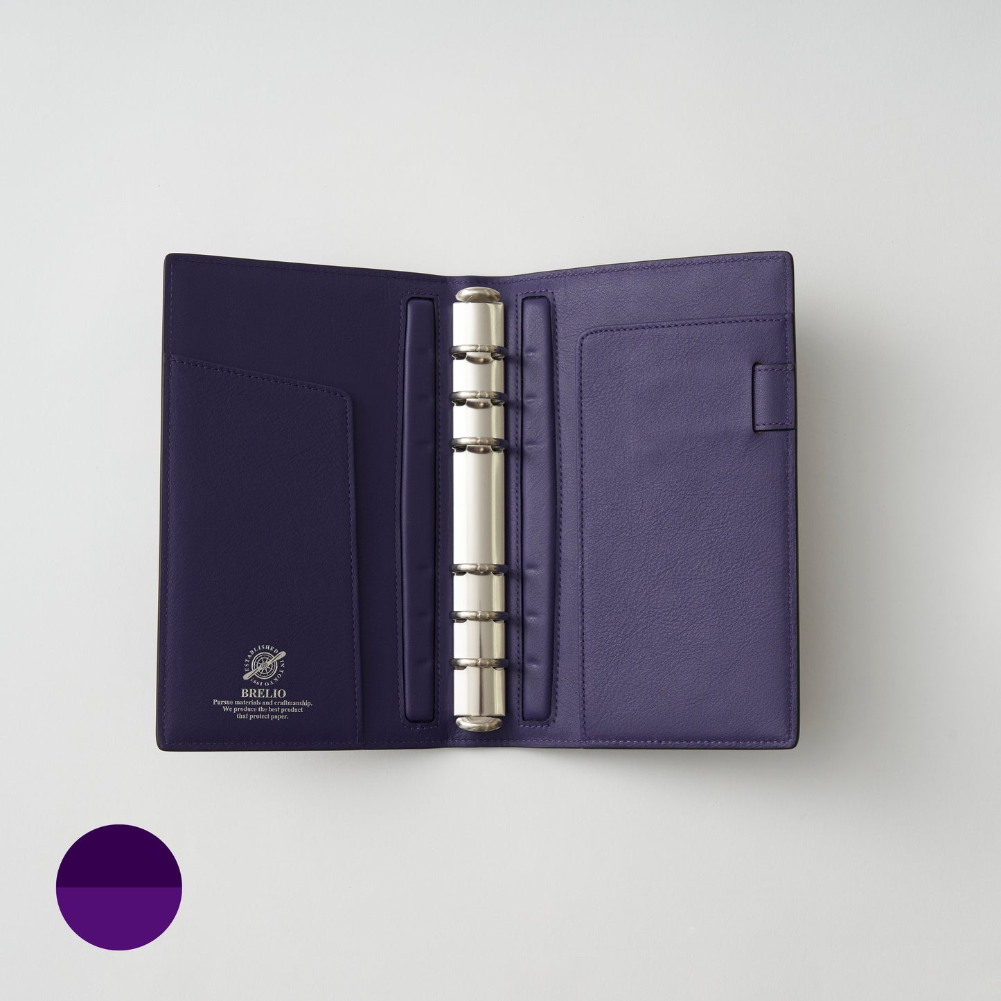 【手帳】BRELIO ATLANTIC LABEL|Personal Organizer 20mm Cordovan