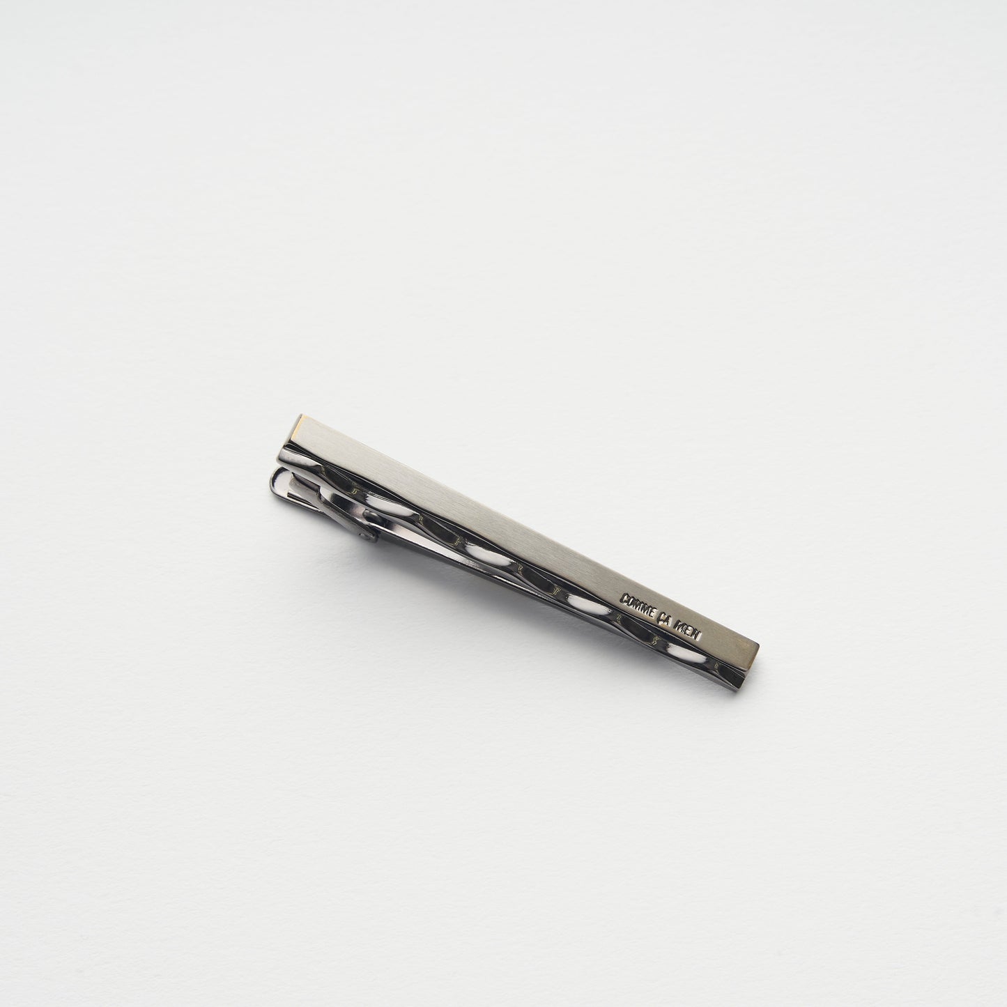 COMME CA MEN タイバー 鏡面・マット仕上げコンビネーション