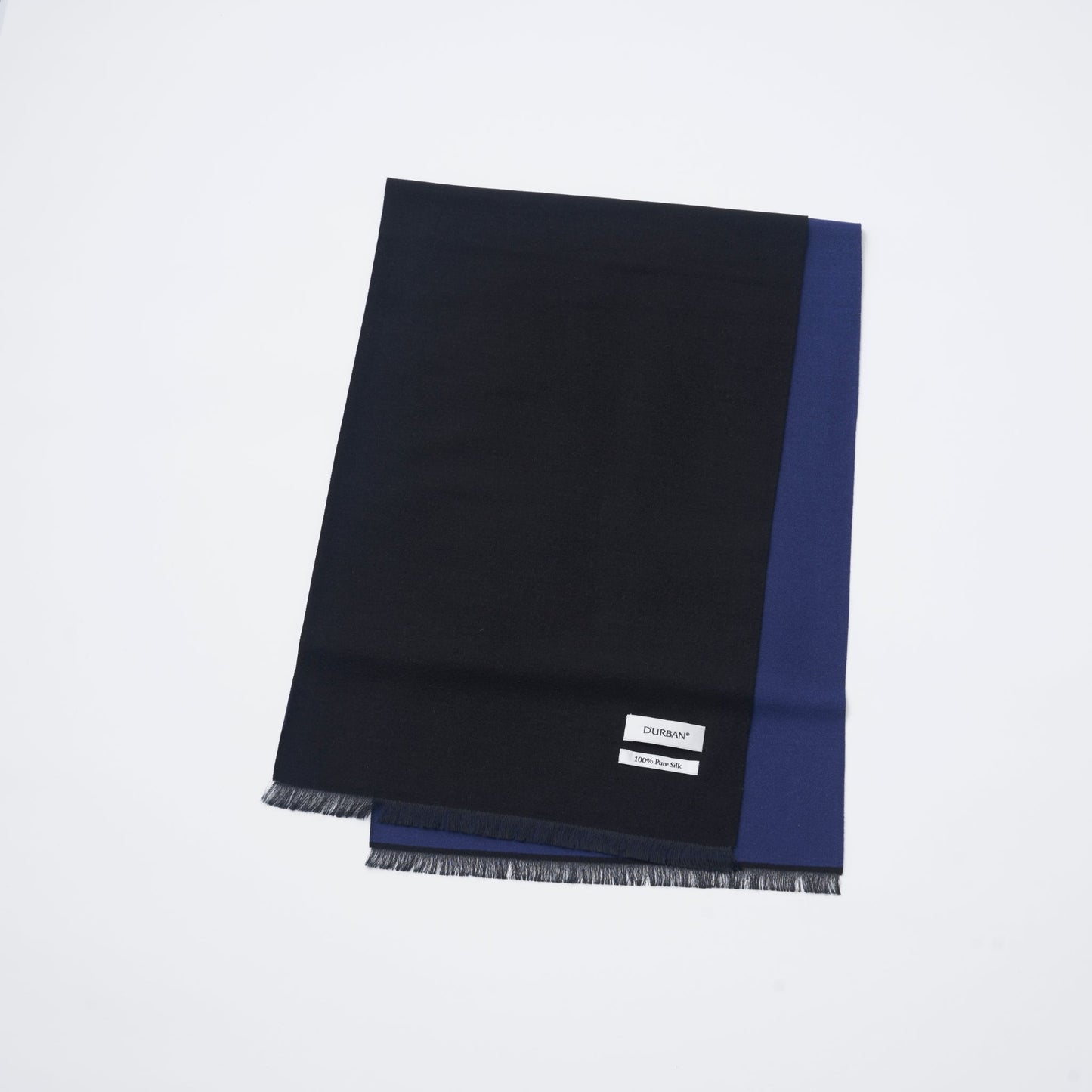 【マフラー】D'URBAN|シルク ソリッド/ソリッド リバーシブル