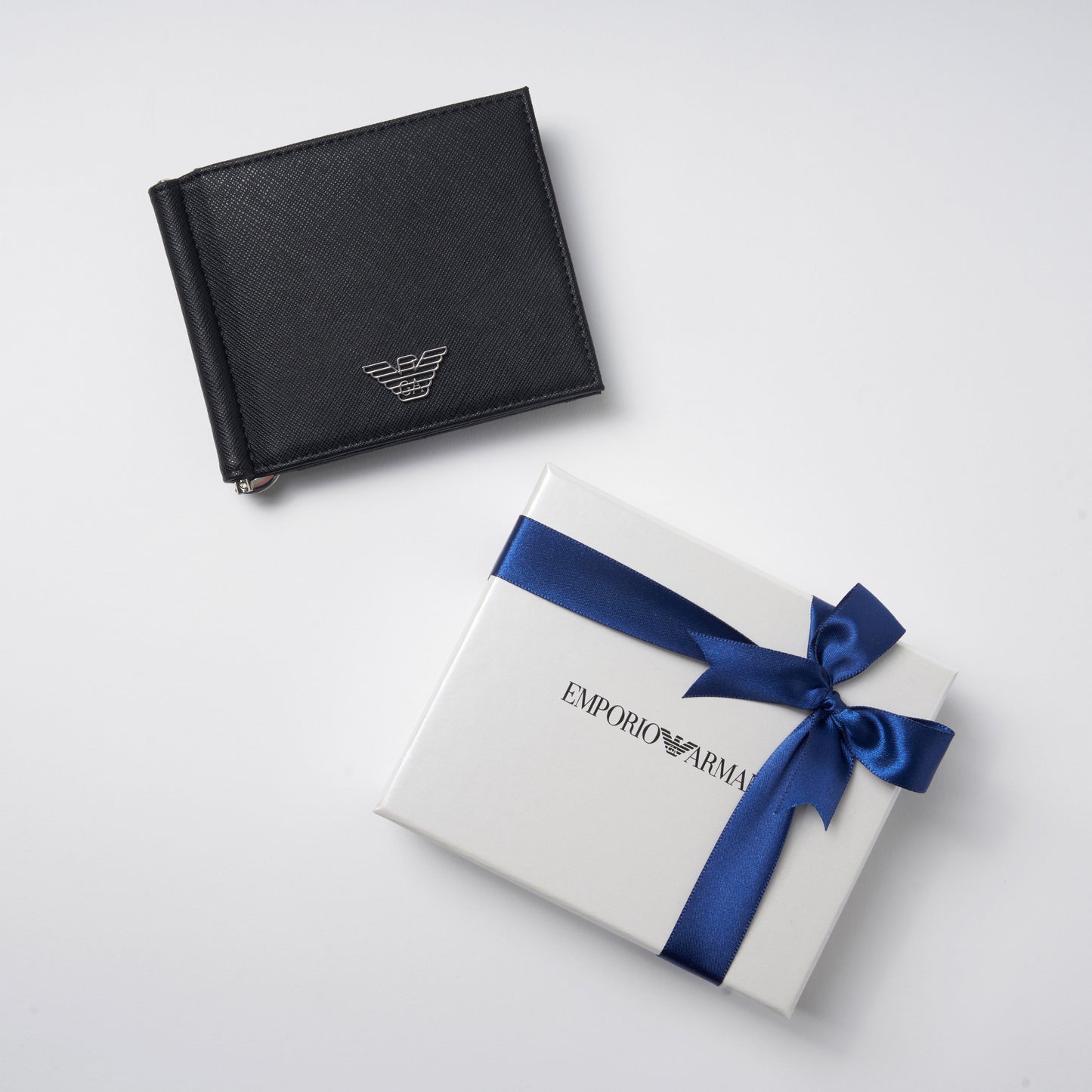 エンポリオアルマーニ コンパクトウォレット イーグルモチーフ ブランドオリジナルボックス