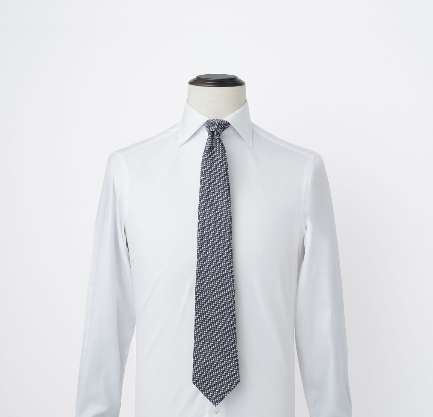 エンポリオアルマーニネクタイ マイクロパターン グレー 灰色