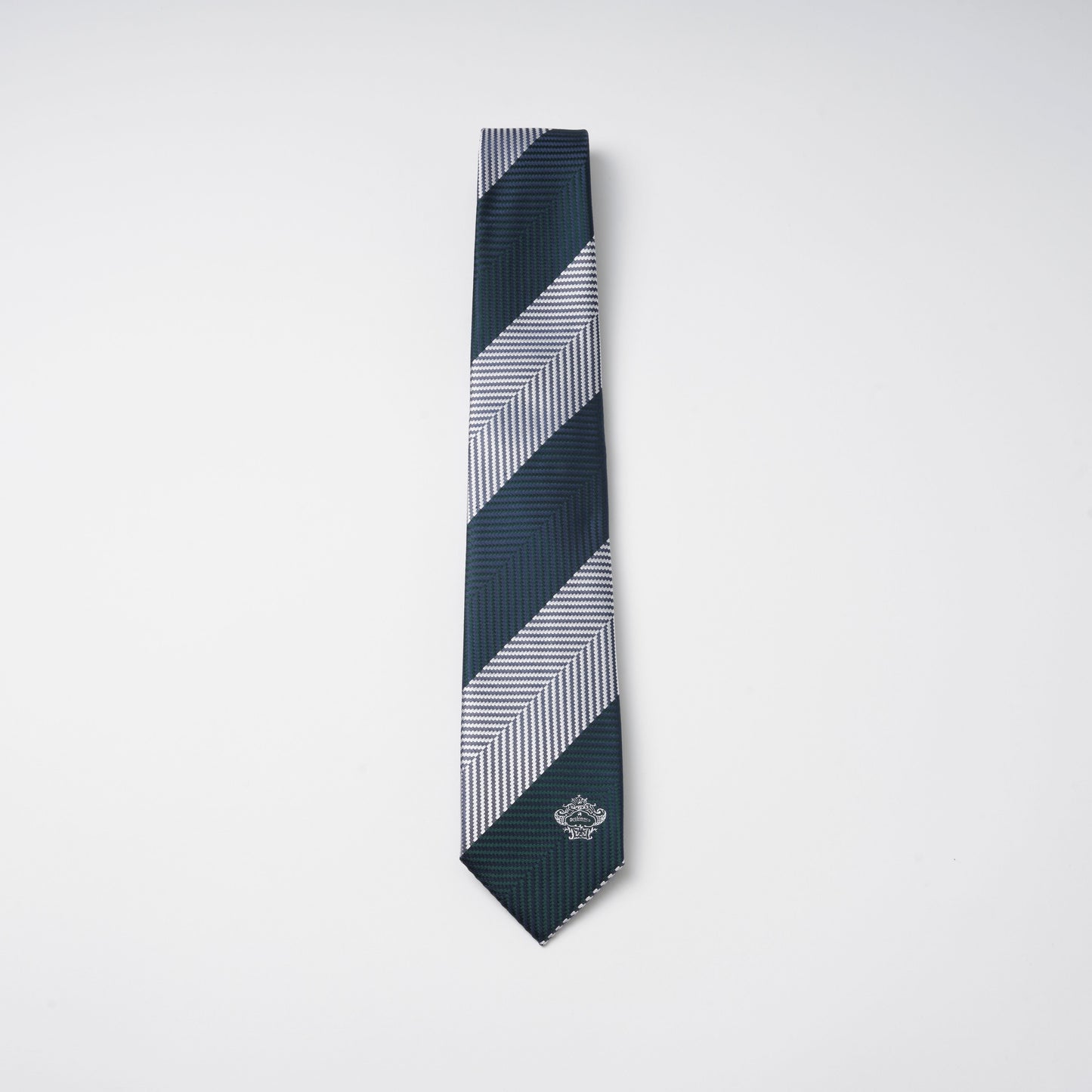 Orobiancoネクタイ へリンボンストライプ