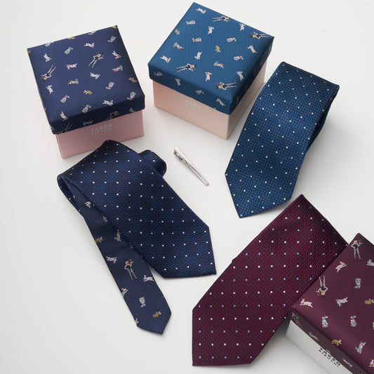 NEW!【ネクタイ】TAKEO KIKUCHI| クレリック タイバーBOXセット 兎