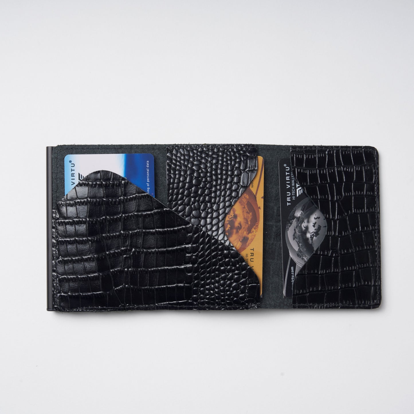 TRU VIRTU Sleek Croco Black