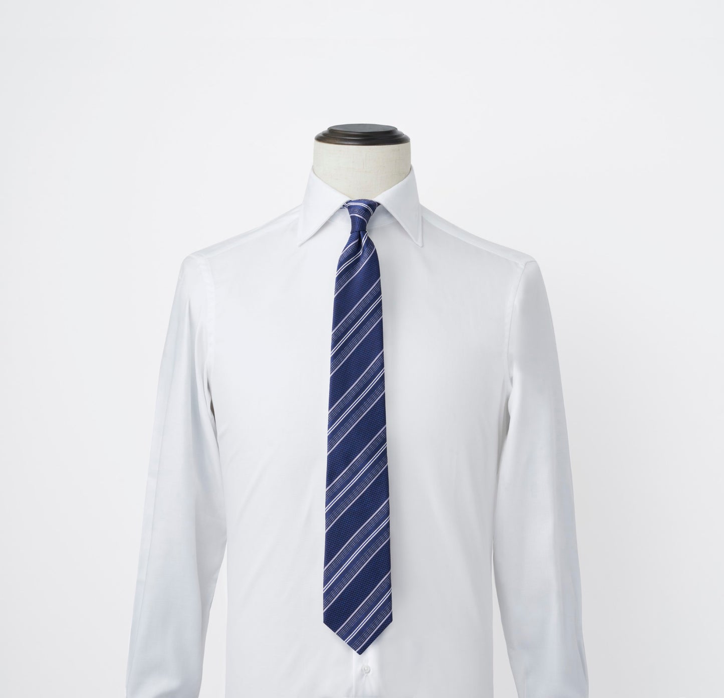 ダーバン ネクタイ ストライプ HACHIOJI ネイビー 青 紺