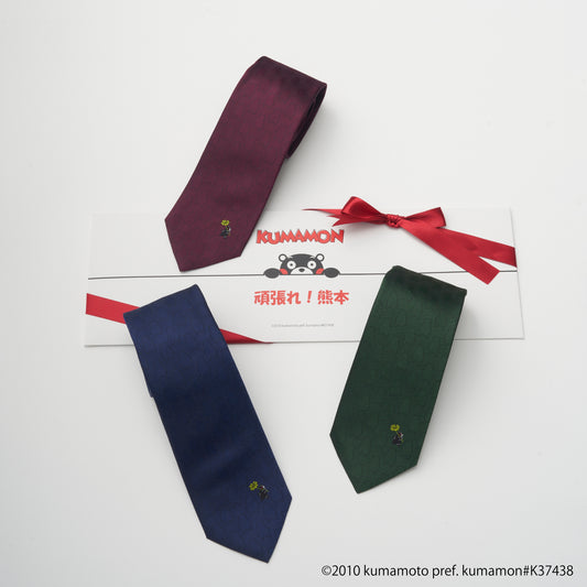 くまモン ネクタイ ワンポイントシルエット ギフトパッケージ