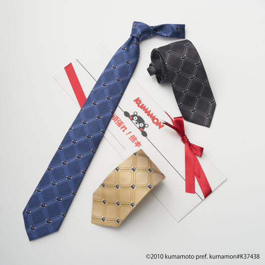 くまモン ネクタイ 温泉チェック ギフトパッケージ