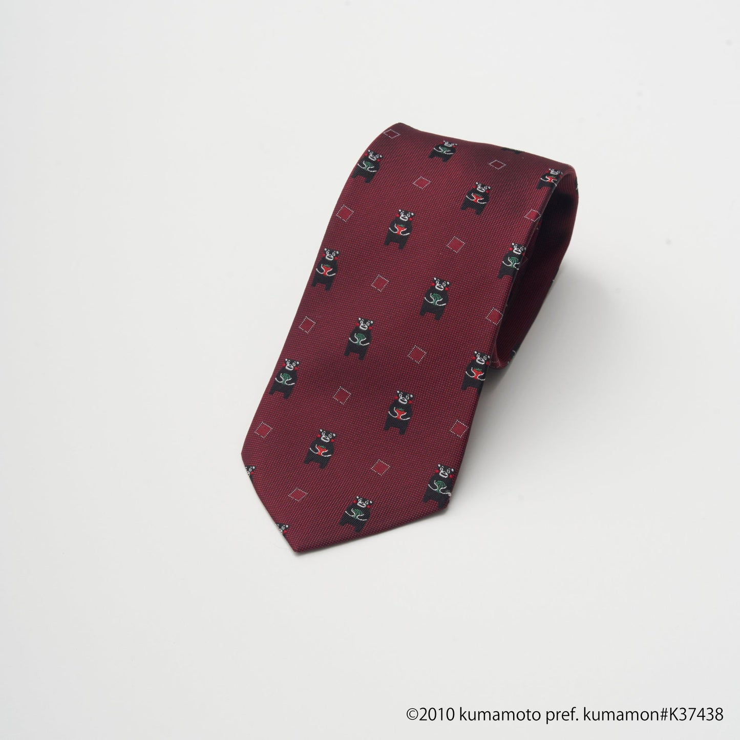 【ネクタイ】くまモン スイカトマト小紋