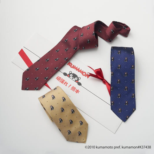 くまモン ネクタイ おにぎりドット ギフトパッケージ
