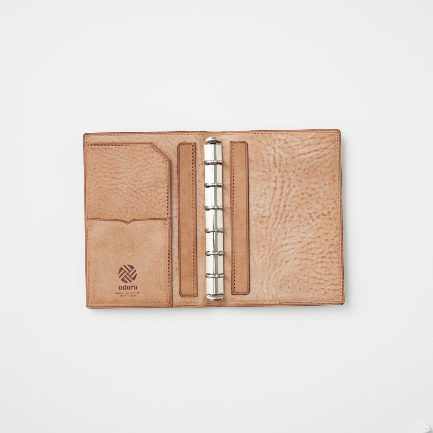 オドルオリーブレーベル システム手帳 ミニ6 13mm NOTE KAKUSHI ALASKA アイボリー