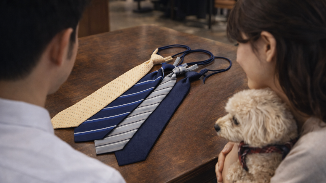 【ネクタイ】タイハング｜結ばないのに美しい簡単装着ネクタイ