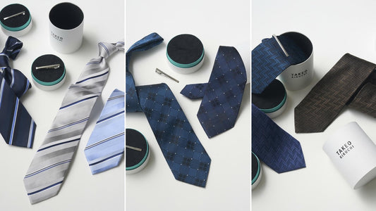 【3月メンズギフト】新社会人 就職祝いに贈る｜タケオキクチ タイバー付きBOXセット ネクタイ
