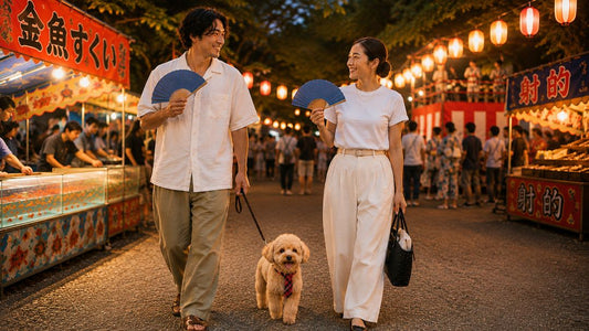 【お盆休み】扇子を片手に夏祭りへ。大人が楽しむ、日本の夏