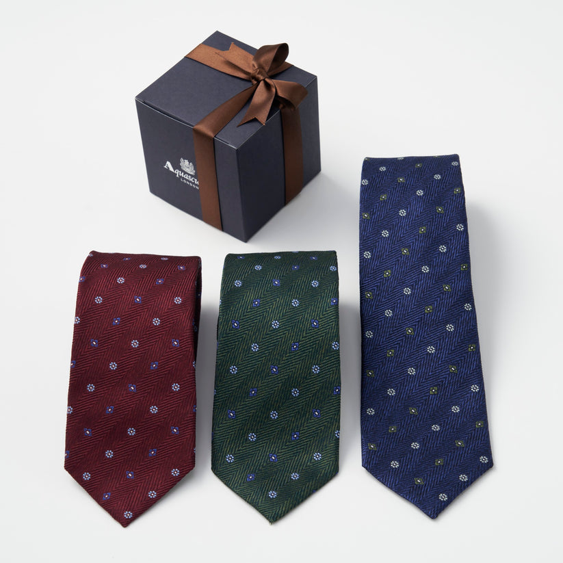 Aquascutum 小紋 メランジ