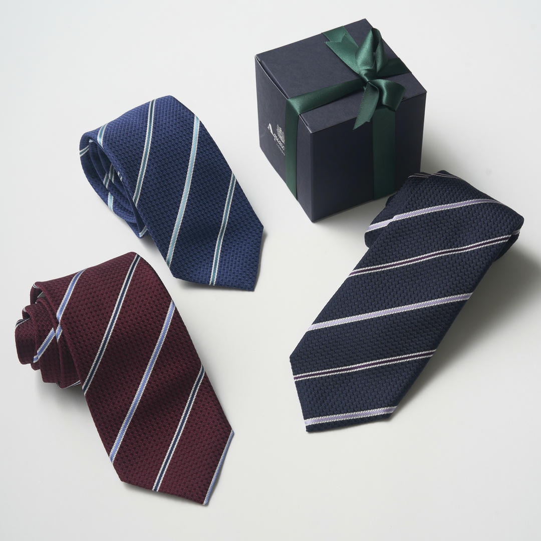 【ネクタイ】Aquascutum｜ストライプ ギフトボックス