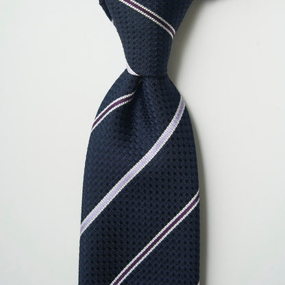 【ネクタイ】Aquascutum｜ストライプ インク ノットアップ