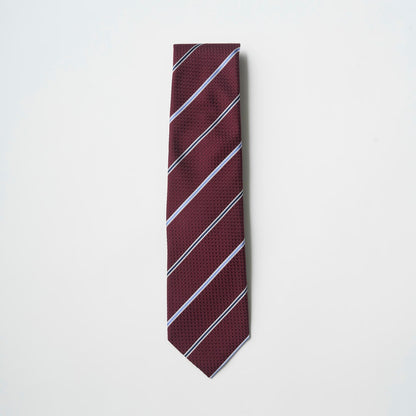 【ネクタイ】Aquascutum｜ストライプ ワイン