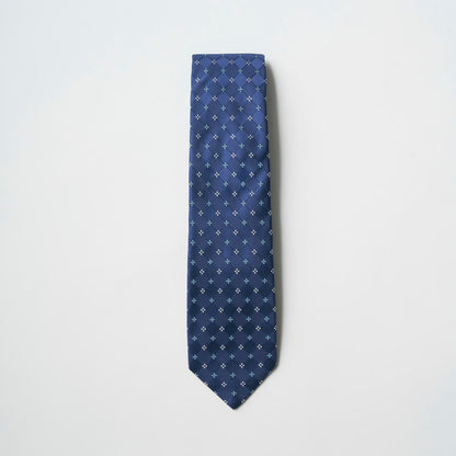 【ネクタイ】Aquascutum ｜小紋柄 青