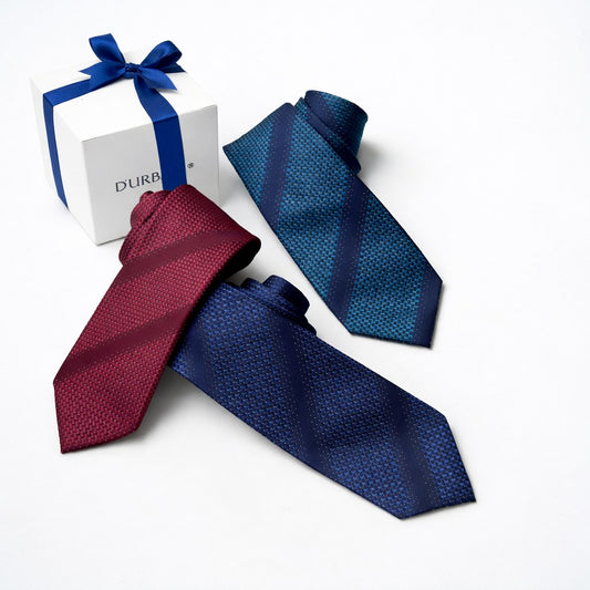 NEW!【ネクタイ】D'URBAN｜甲州織 ストライプ