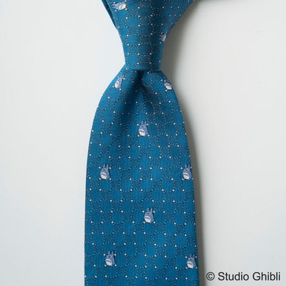 【ネクタイ】となりのトトロ ｜ サークルドット ターコイズ ディンプル