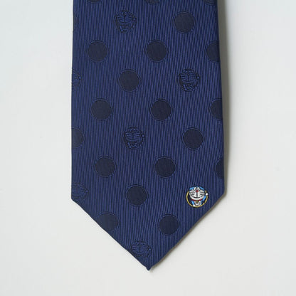 【ネクタイ】ドラえもん｜通りぬけフープワンポイント ネイビー