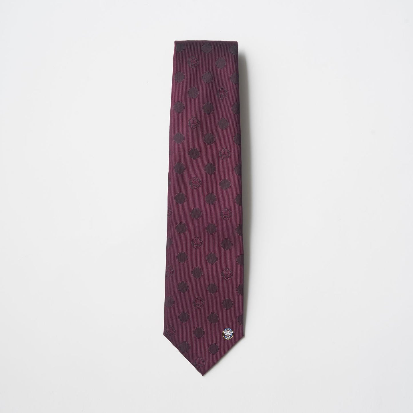 【ネクタイ】ドラえもん｜通りぬけフープワンポイント ワイン