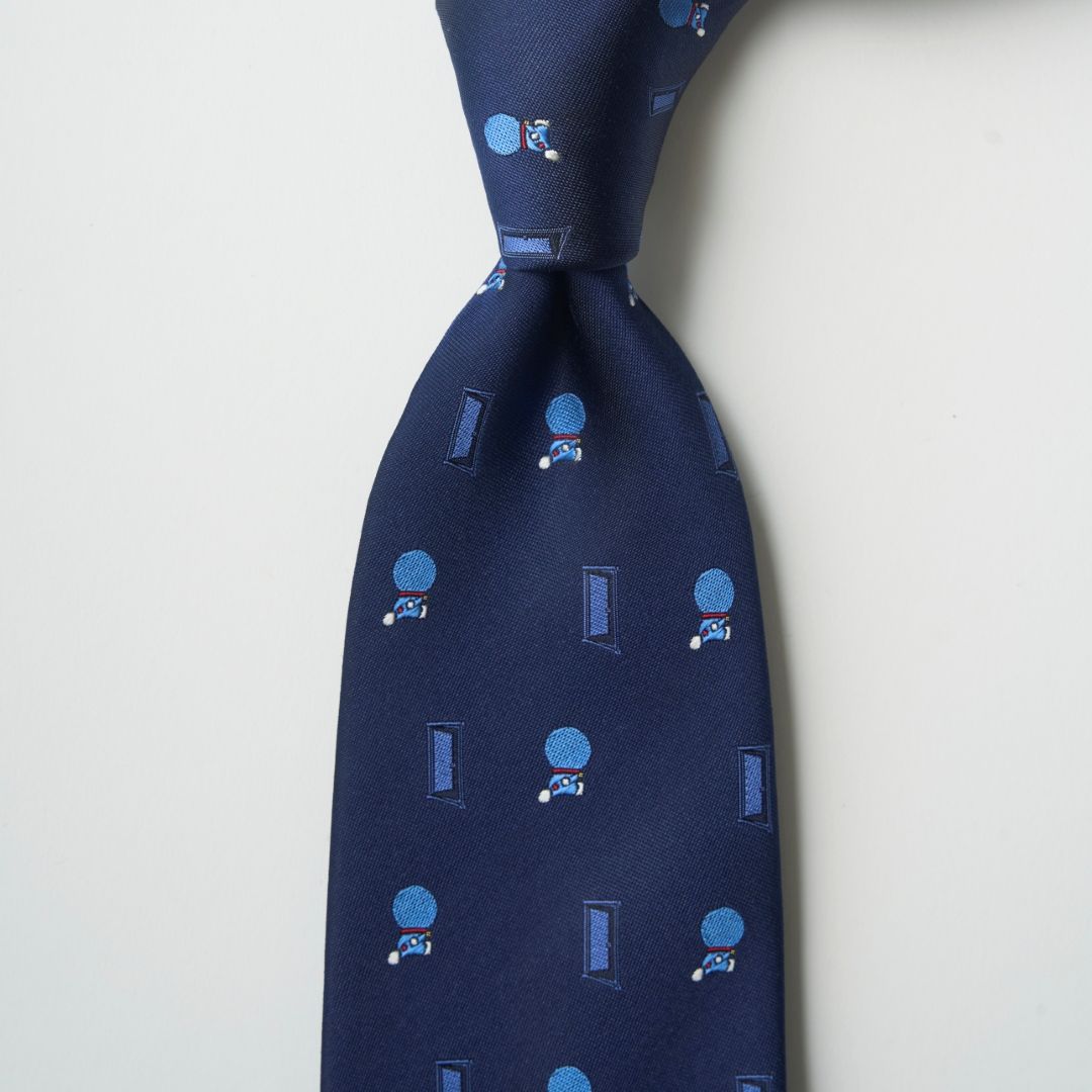 【ネクタイ】ドラえもん｜どこでもドア 2026 ネイビー