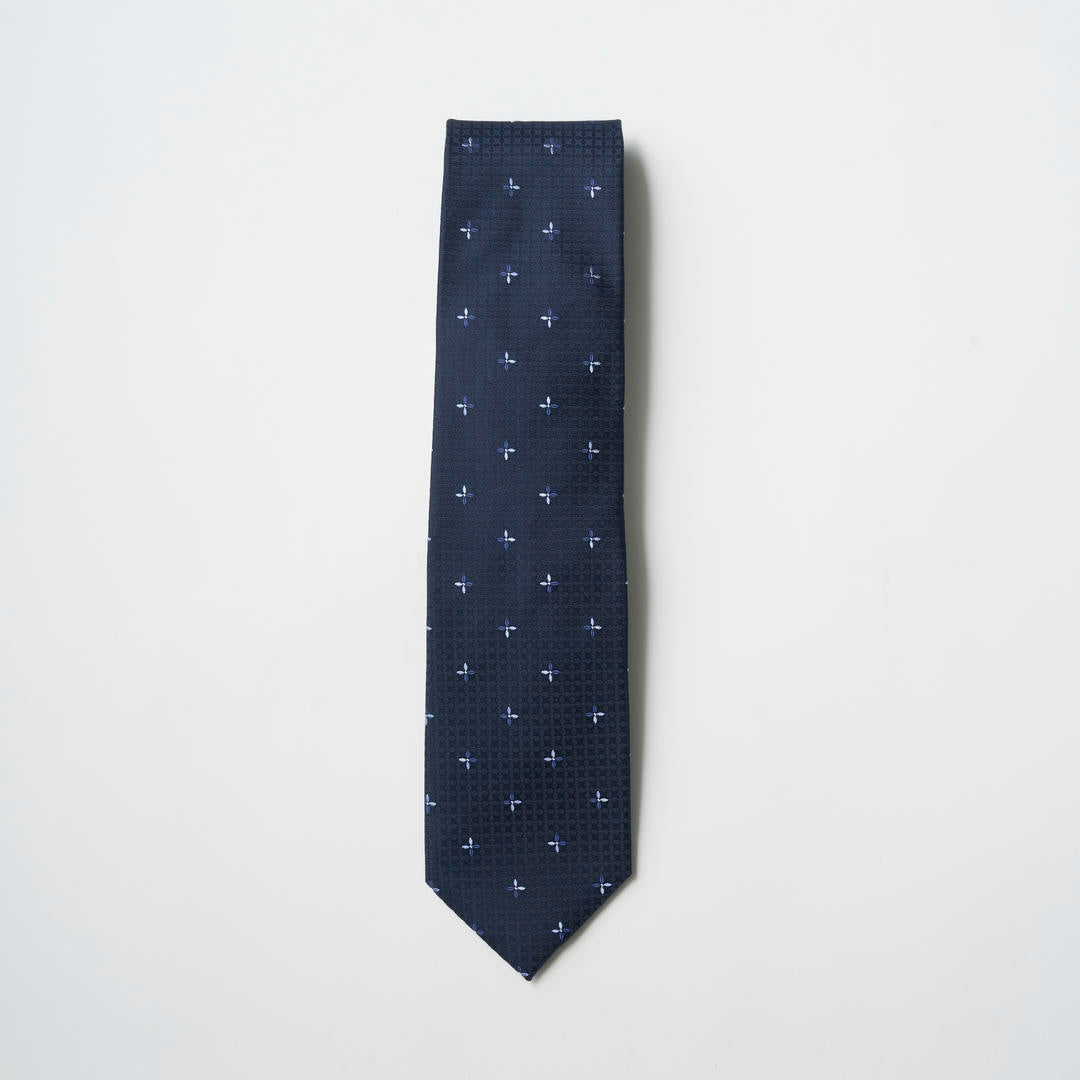 【ネクタイ】TAKEO KIKUCHI｜小紋 ミッドナイトネイビー