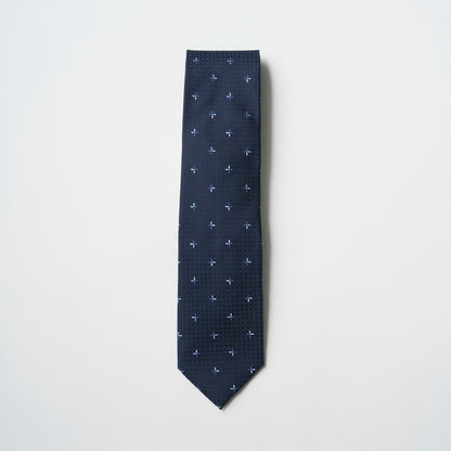 【ネクタイ】TAKEO KIKUCHI｜小紋 ミッドナイトネイビー