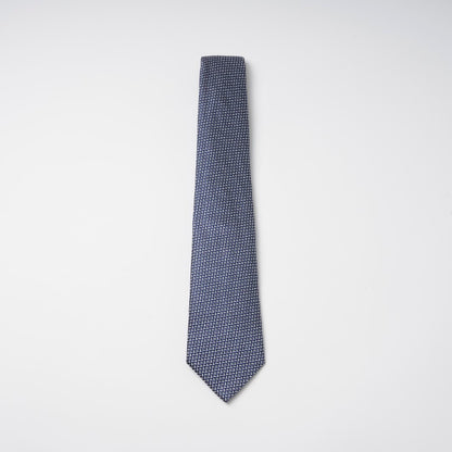 【ネクタイ】EMPORIO ARMANI｜マイクロパターン ダークネイビー 紺