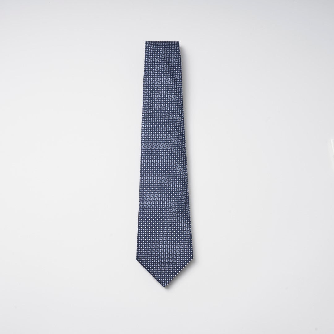 【ネクタイ】EMPORIO ARMANI｜マイクロパターン ネイビー 紺