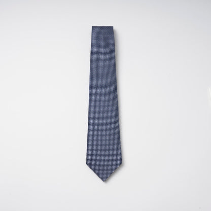 【ネクタイ】EMPORIO ARMANI｜マイクロパターン ネイビー 紺