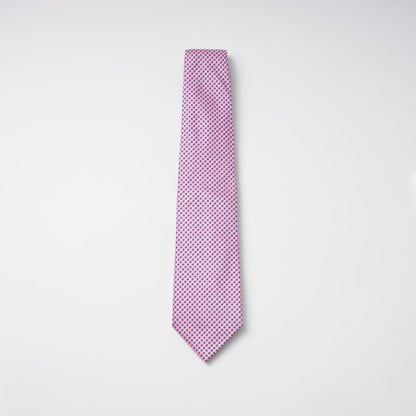【ネクタイ】EMPORIO ARMANI｜マイクロパターン ピンク