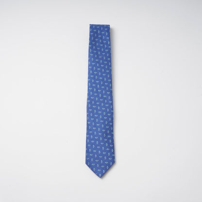 【ネクタイ】EMPORIO ARMANI｜ジオメトリックパターン 青 ブルー