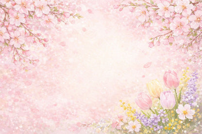 【メッセージカード】4月 季節の彩り さくら｜4月のメンズギフトに添える｜無料印字サービス