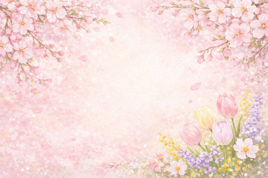 【メッセージカード】4月 季節の彩り さくら｜4月のメンズギフトに添える｜無料印字サービス