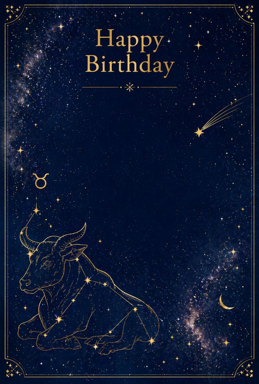 【メッセージカード】5月誕生日の大切な男性へ｜牡牛座