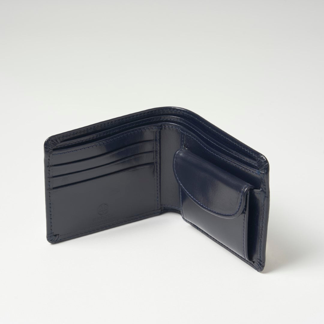 【財布】グレンロイヤル｜二つ折り財布 ブライドルレザー ダークネイビー